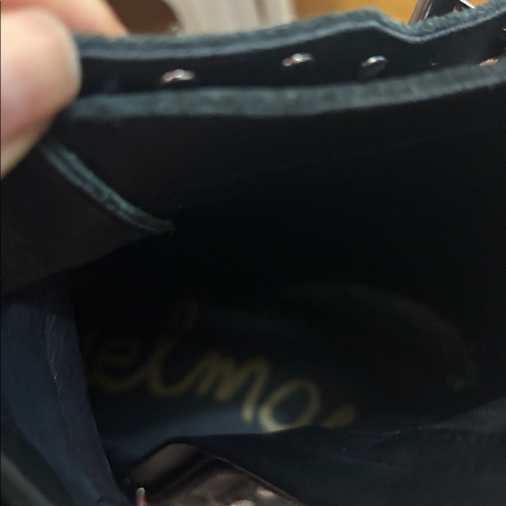 Sam Edelman Black Studded Combat Boots - Picture 6 of 9